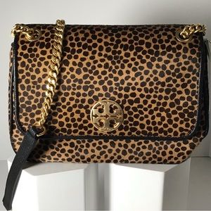 Tory Burch Willa Leopard Small Shoulder Bag  (RARE)